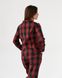Фото №3 из 11 товара Женский домашний костюм-пижама 100% Хлопок Брюки + Рубашка Красный с Чёрным 030-51-11
