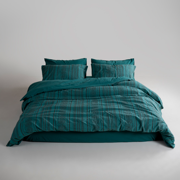 Фото Комплект постельного белья Limasso Stonewashed Coastal Trio Dark Green