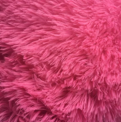Фото Меховое плед-покрывало Травка Ярко-Розовый