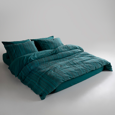 Фото Комплект постільної білизни Limasso Stonewashed Coastal Trio Dark Green