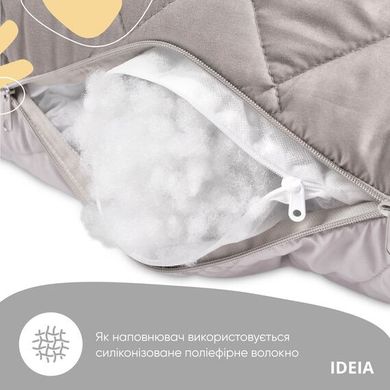 Фото Мультифункциональная подушка для беременных Ideia Comfortable U-Shaped Серая-Светло/серая