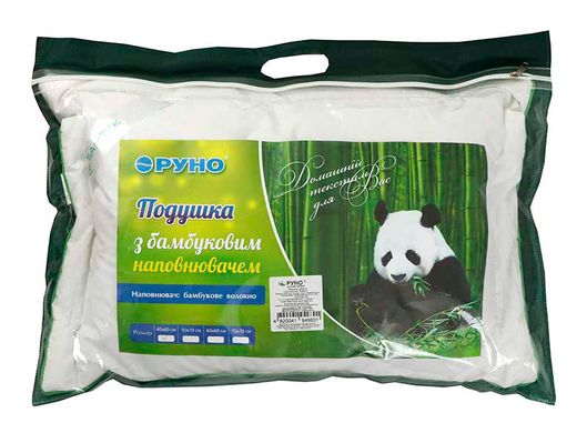 Фото Бамбуковая подушка Bamboo детская Белая Руно