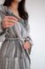 Фото №3 з 4 товару Жіночий бавовняний халат 100% Бавовна Buldans Adel Purple Grey Фіолетово-сірий