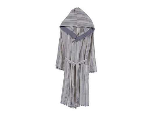 Фото Жіночий бавовняний халат 100% Бавовна Buldans Adel Purple Grey Фіолетово-сірий