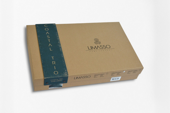 Фото Комплект постільної білизни Limasso Stonewashed Coastal Trio Dark Green