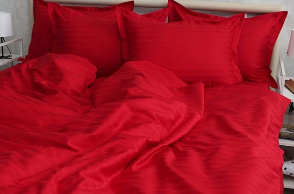 Фото Комплект постельного белья ТМ Tag Multistripe 100% Хлопок Красный MST-14
