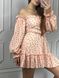 Фото №5 из 10 товара Муслиновое платье с длинным рукавом Персиковая в цветы