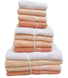 Фото №1 з 4 товару Набір персикових махрових рушників 100% Бавовна Lorine Hasir Somun