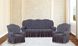 Фото №4 из 5 товара Жаккардовый чехол для 2-3х местного дивана + 2 кресла Turkey № 9 Темно-серый