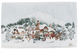 Фото №1 из 12 товара Скатерть новогодняя гобеленовая с велюром Прованс Зимний Город
