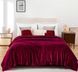 Фото №2 з 4 товару Плед Wellsoft флісовий Love You Однотонний Бордо 8197