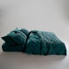 Фото №7 з 11 товару Комплект постільної білизни Limasso Stonewashed Coastal Trio Dark Green