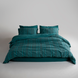 Фото №1 з 11 товару Комплект постільної білизни Limasso Stonewashed Coastal Trio Dark Green
