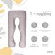 Фото №2 з 10 товару Мультифункціональна подушка для вагітних Ideia Comfortable U-Shaped Сіра/Світло-сіра
