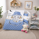 Фото №1 из 4 товара Постельное белье в детскую кроватку 100% Хлопок Sweet Sleeper Blue