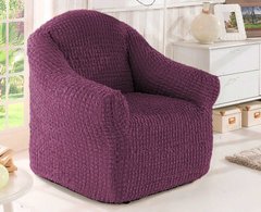 Фото Универсальный чехол для кресла без юбки Turkey № 8 Фиолетовый