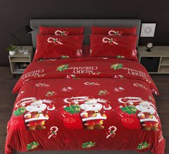 Фото Комплект постельного белья Рождественские Подарки Selena Бязь Люкс