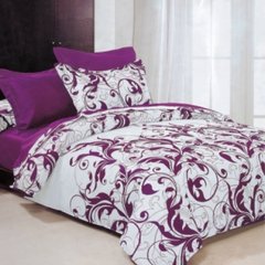 Фото Комплект постельного белья Viluta Ранфорс № 8624 Фиолетовый