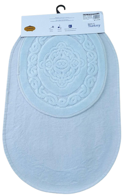 Фото Набір овальних килимків у ванну 100% Бавовна Cotton Mat М'ятний