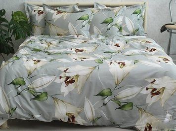 Фото Комплект постельного белья ТМ TAG Сатин Premium Lilium Regale PT-015