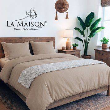 Фото Комплект постільної білизни La Maison Stonewashed Mariella Stone Варена Бавовна 41146