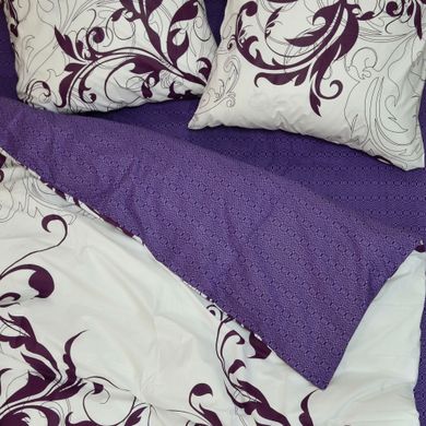 Фото Комплект постільної білизни Viluta Ранфорс № 8624 Фіолетовий