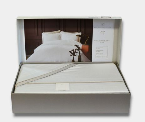 Фото Комплект постільної білизни Pupilla Exclusive Satin Lara Ekru хм41184