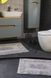 Фото №5 з 5 товару Набір прямокутних килимків у ванну Irya 100% Бавовна Madison Gri Сірий