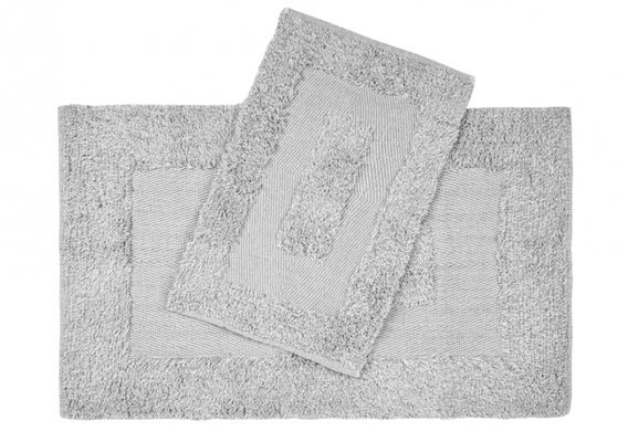 Фото Набір прямокутних килимків у ванну Irya 100% Бавовна Madison Gri Сірий