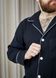 Фото №7 из 10 товара Мужская пижама с Муслина с кантом на пуговицах Штани + Кофта Чёрная 405