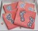 Фото №2 з 3 товару Рушник-килимок для ніг махровий 100% Бавовна 650 г Кораловий Ніжки