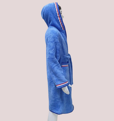 Фото Подростковый махровый халат c капюшоном Welsoft Zeron Голубой