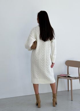 Фото Вязаное платье Оверсайз Оливия Молочный Oversize