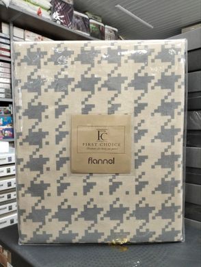 Фото Постельное белье First Choice Flanel Sadora Beige Фланель 100% Хлопок