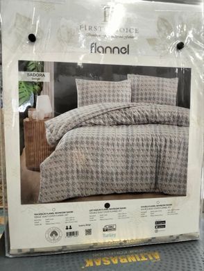 Фото Постельное белье First Choice Flanel Sadora Beige Фланель 100% Хлопок