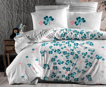 Фото Постільна білизна Chance Turquoise Ранфорс De Luxe First Choice m017460