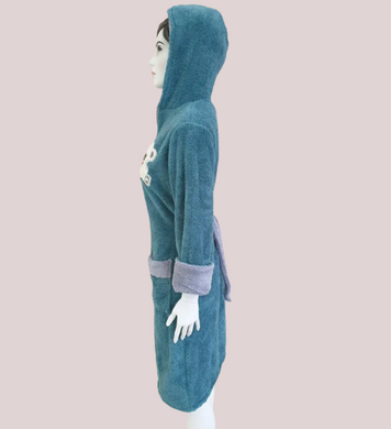 Фото Женский длинный махровый халат на молнии Welsoft Zeron Зеленый