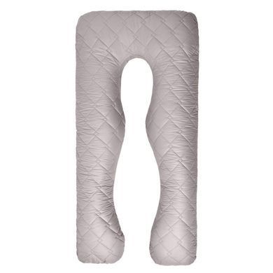 Фото Стеганная наволочка на подушку для беременных Ideia Comfortable U-Shaped Серый-белый