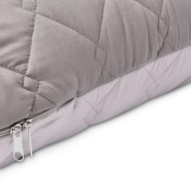 Фото Стеганная наволочка на подушку для беременных Ideia Comfortable U-Shaped Серый-белый