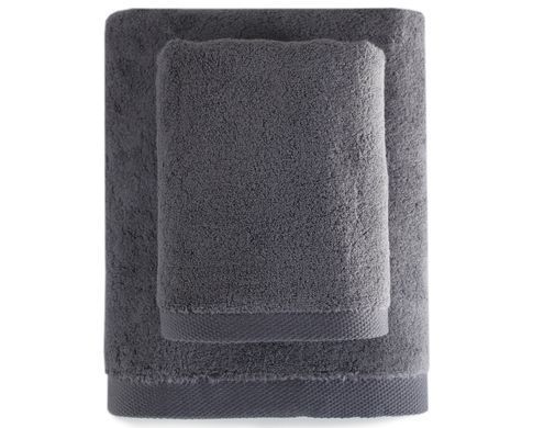 Фото Полотенце махровое 100% Хлопок 550 г/м&sup2; Lotus Отель Premium Microcotton Antrasit Темно-серое