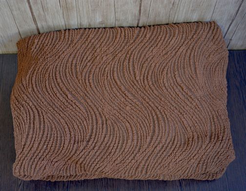 Фото Жакардовий чохол для кутового дивана з Хвилі Коричневий