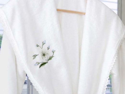 Фото Махровий халат з каптуром Irya 100% Бавовна Bird Beyaz Білий