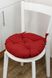 Фото №2 з 6 товару Подушка декоративна кругла для стільця Прованс Merry Christmas Червона