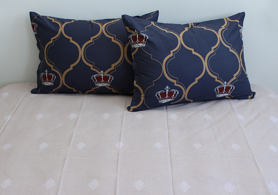 Фото Комплект постільної білизни ТМ TAG Сатин S487 Royal Patterns TAG satin (1,5-sp)-497