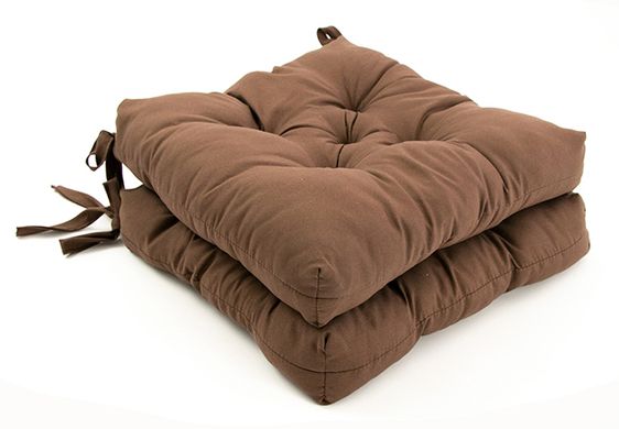 Фото Коричневая подушка для стула Руно