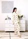 Фото №2 из 6 товара Женская муслиновая пижама Брюки + Сорочка Мишки Тедди Крем