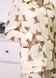 Фото №5 из 6 товара Женская муслиновая пижама Брюки + Сорочка Мишки Тедди Крем