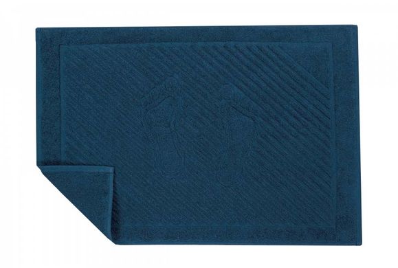 Фото Рушник-килимок махровий для ніг Iris Home 100% Бавовна Mojalica Blue Синій