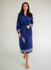 Фото №1 з 7 товару Жіночий бавовняний халат 100% Бавовна Buldans Sera Navy Синій