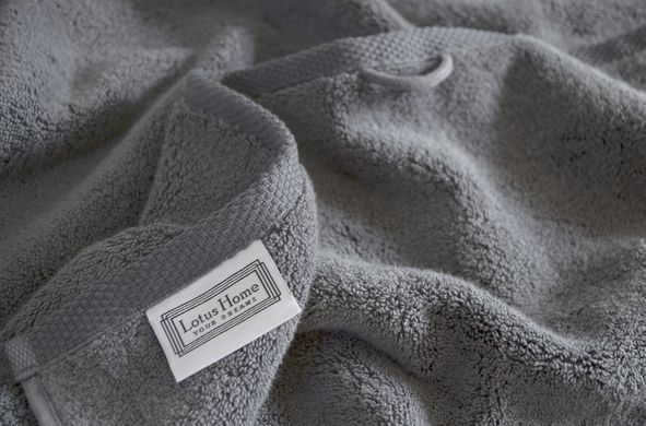 Фото Полотенце махровое 100% Хлопок 550 г/м&sup2; Lotus Отель Premium Microcotton Antrasit Темно-серое